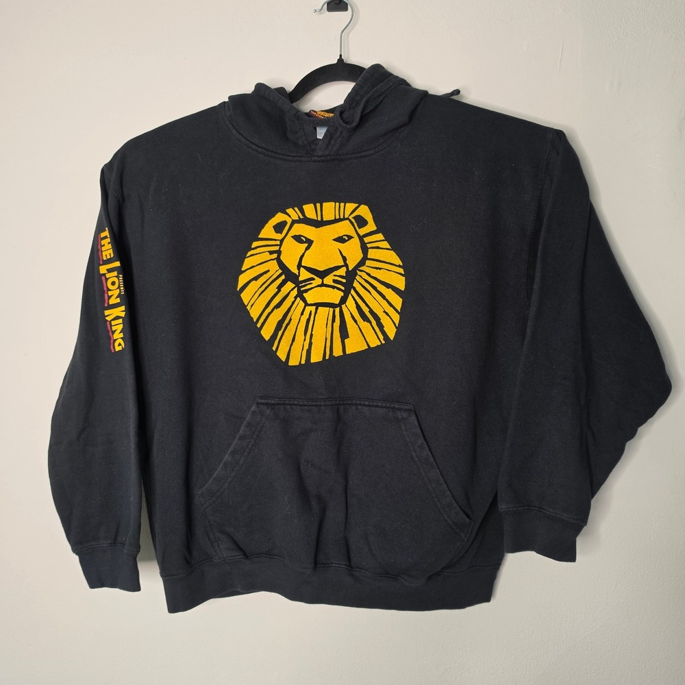 Disney Hoodie Mens XL Black The Lion King Broadway Musical Graphic Sweatshirt